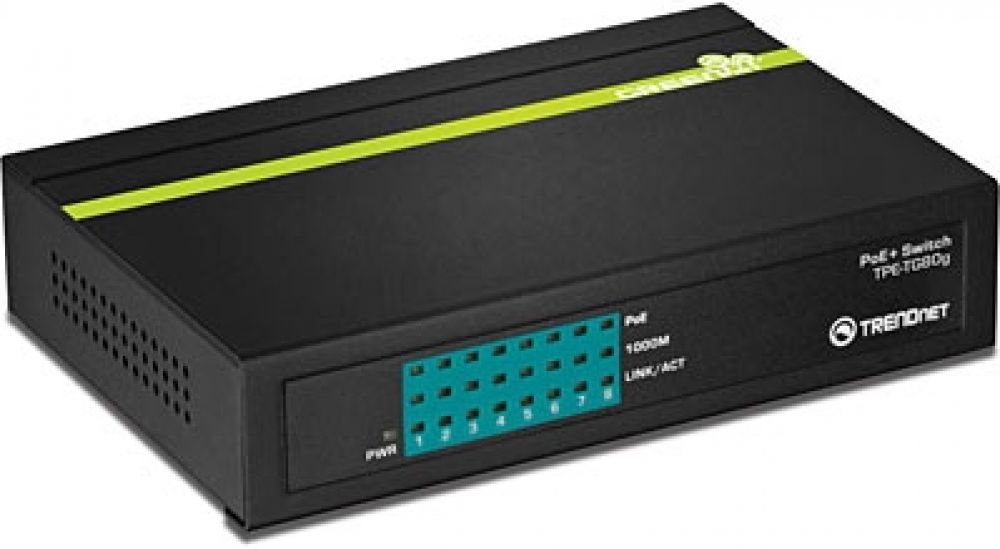 TRENDnet TPE TG80G GREENnet PoE+ Switch - Switch