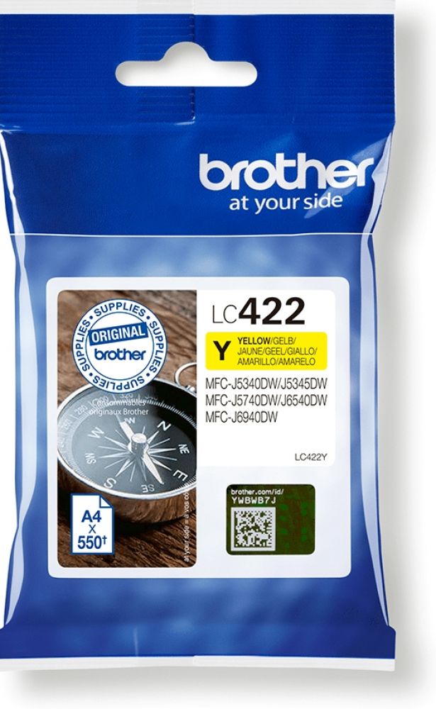 Brother LC422Y - Geel