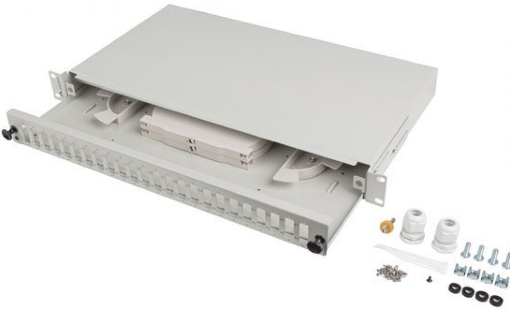 Lanberg 19" 1U FIBER PATCH PANEL 24XSC DUPLEX / 24XLC QUAD G