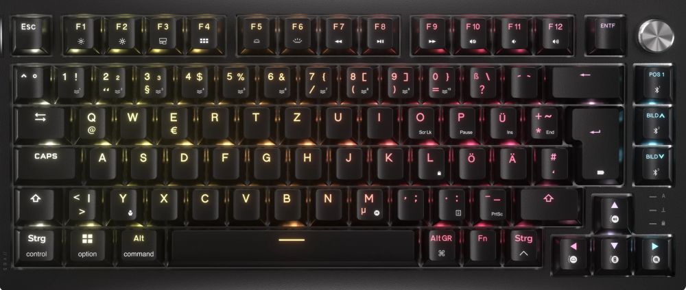 Mechanical Keyboard, Backlit RGB LED, Corsair MLX Fusion (Tactile)