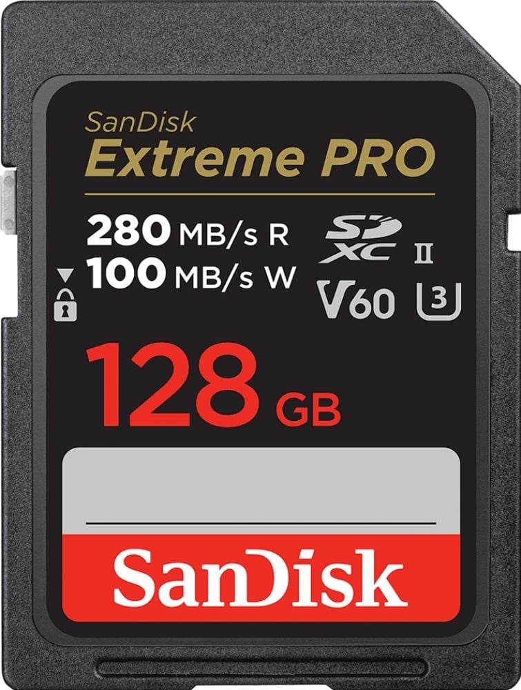 SanDisk Extreme PRO SDXC V60 128GB - Flashgeheugenkaart