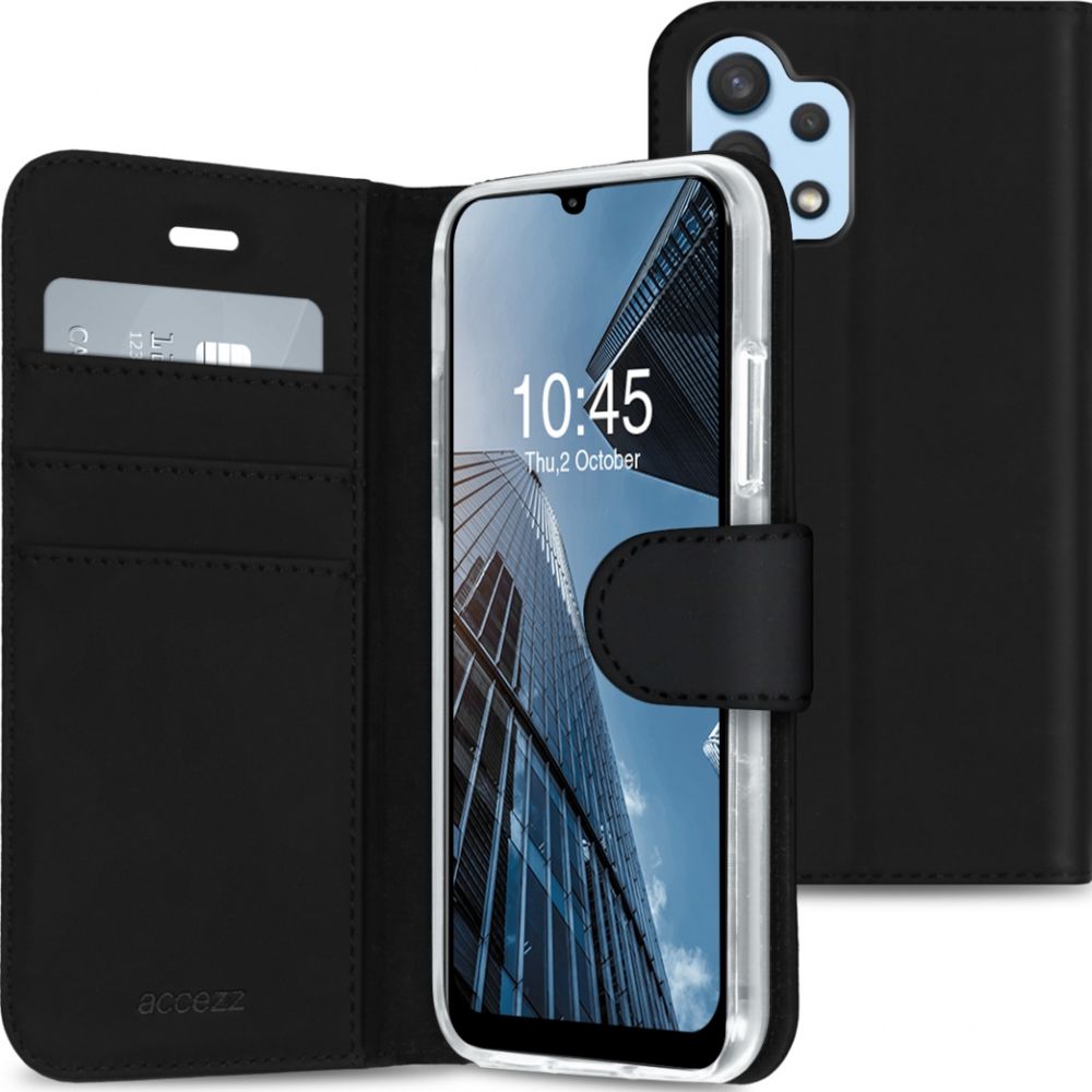 Accezz Wallet Softcase Bookcase Samsung Galaxy A32 (4G) - Zwart