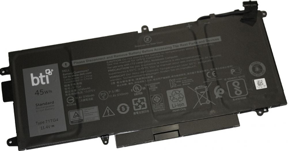 BTI - Batterij voor laptopcomputer (gelijk aan: Dell 71TG4, Dell CFX97, Dell X49C1)