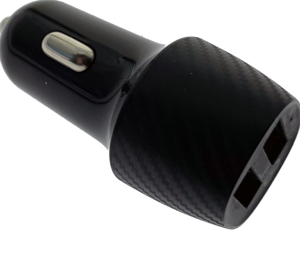 2GO Kfz-Lader 12V/24V - zwart universele Dual-USB
