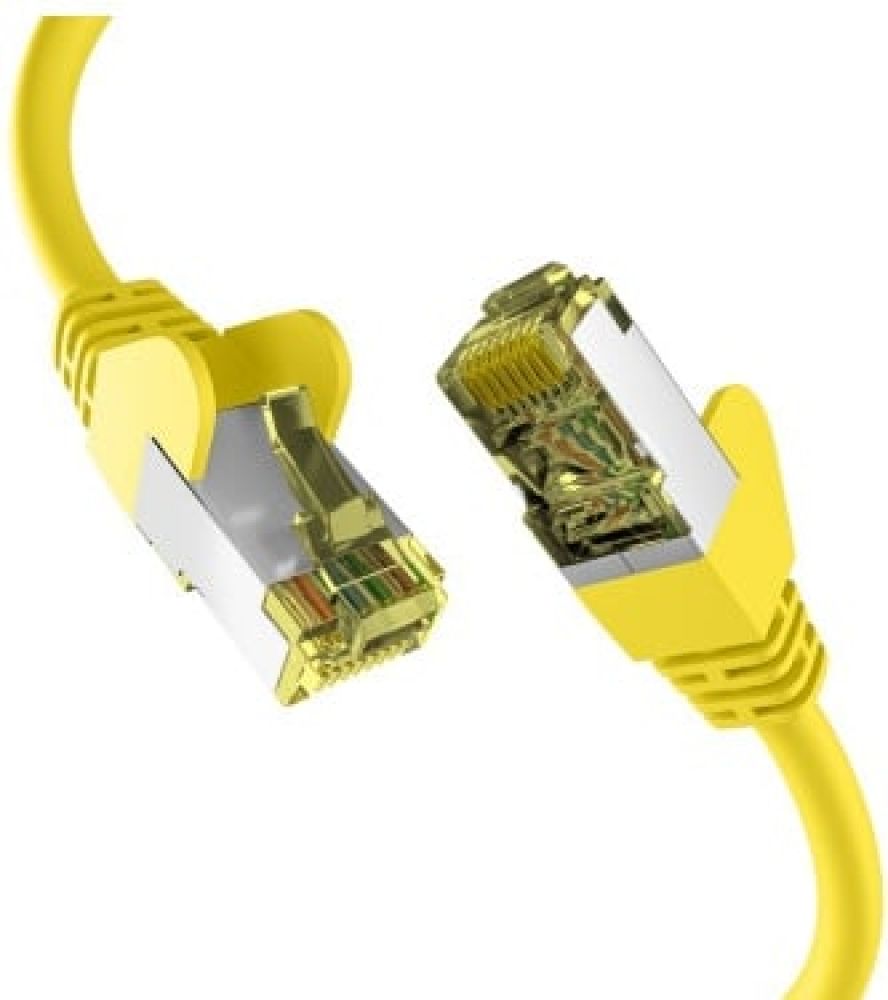EFB CAT6a GELB 0,50m Patchkabel S/FTP PIMF