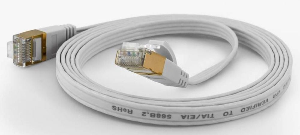 Wantec Patchkabel FTP CAT6 q=1,6x6,5mm 15,00m weiß