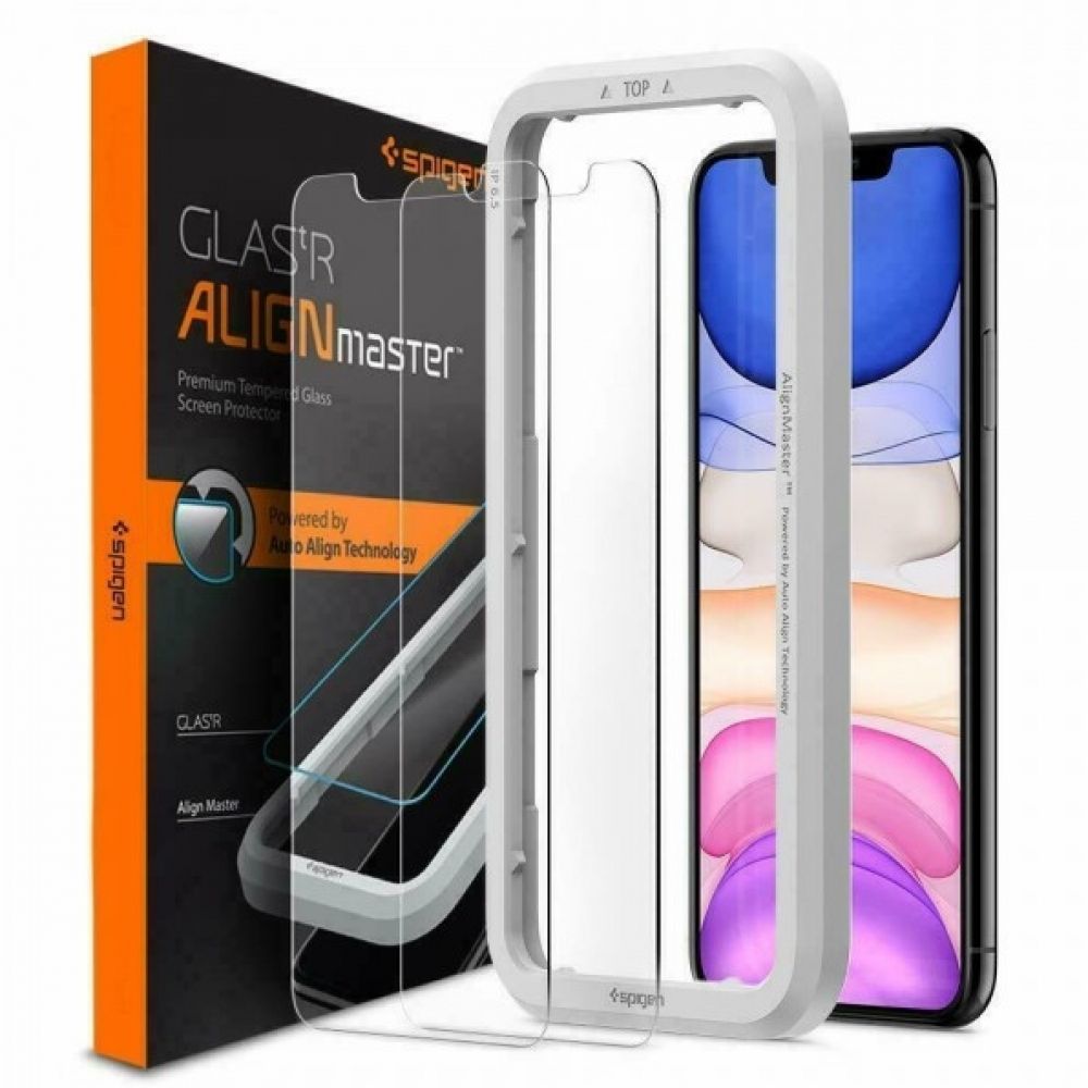 Spigen GLAS.tR AlignMaster - Schermbeschermer voor mobiele telefoon