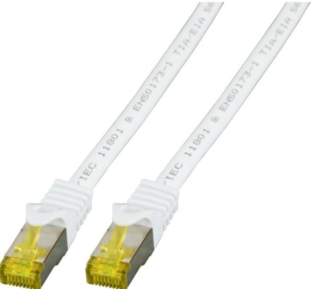 EFB RJ45 Patchkabel S/FTP,Cat.6A,LSZH,Cat.7 Rohk.,0,25m,wit