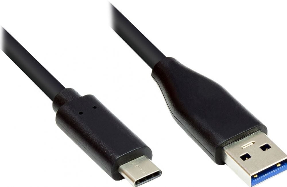 Good Connections USB3.0 Kabel A-USB-C zwart 0,5m