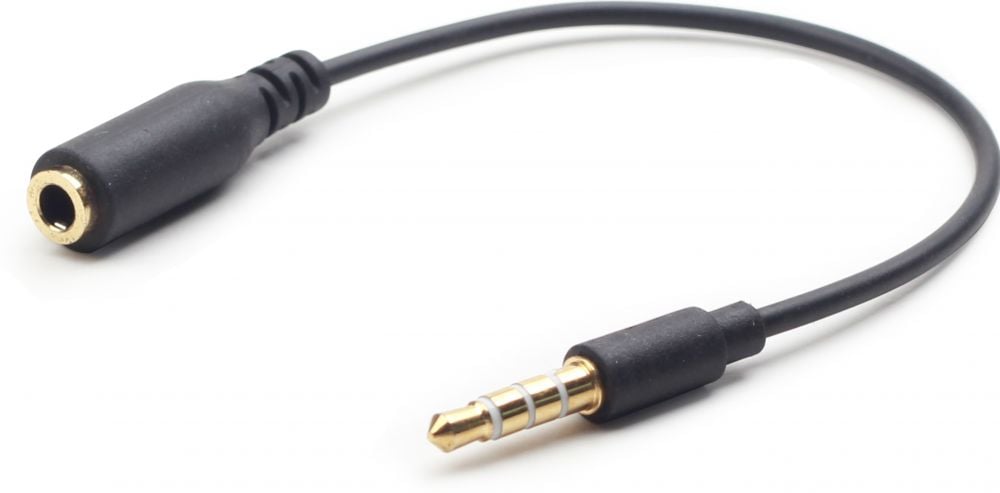 gembird 3,5mm Audio Crossover Adapterkabel, zwart