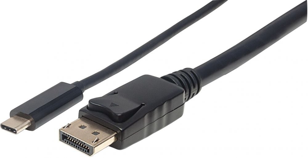 Manhattan USB Type C auf DisplayPort-Adapterkabel 1m zwart