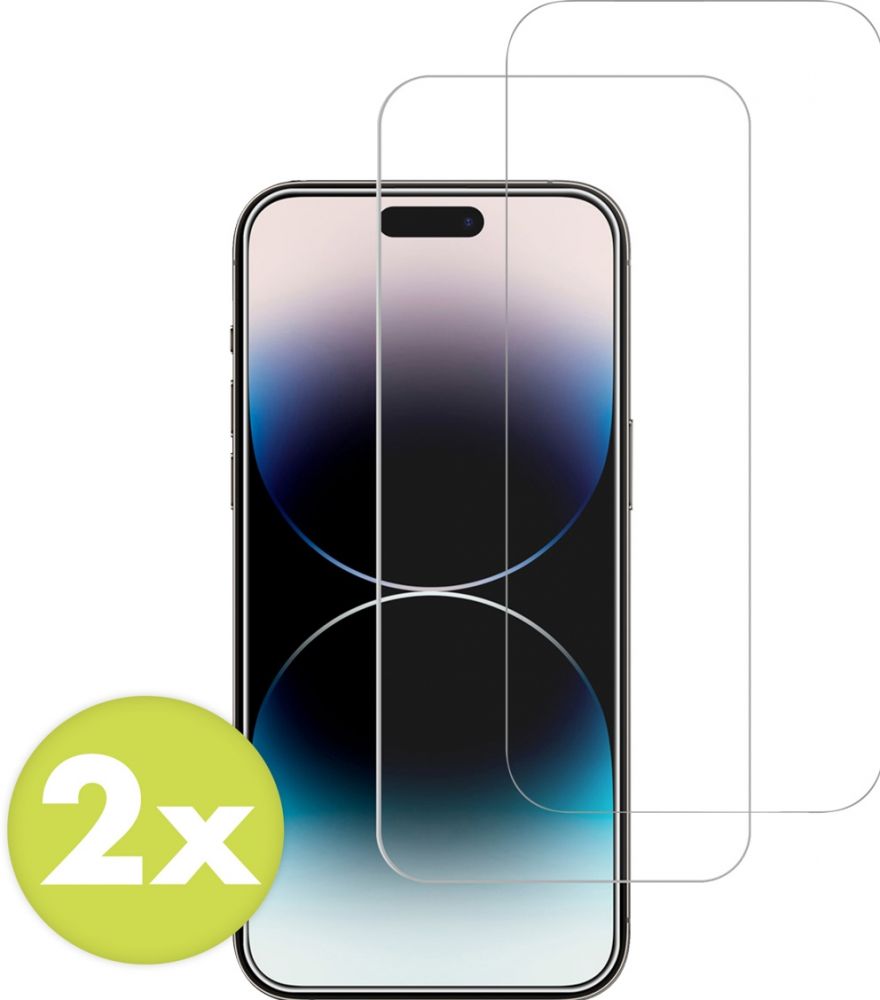 Accezz Gehard Glas Screenprotector 2-pack iPhone 15 Pro Max / 15 Plus / 16 Plus