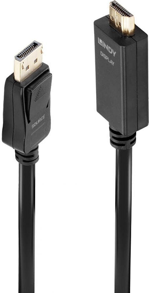 LINDY 2m Passive DisplayPort to HDMI 4K Adapter Cable