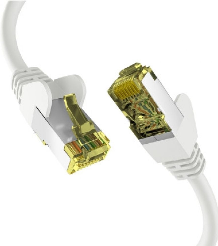EFB CAT6a WEISS 0,15m Patchkabel S/FTP PIMF