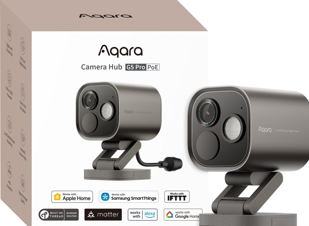 Aqara Camera Hub G5 Pro PoE Grey - Bewakingscamera