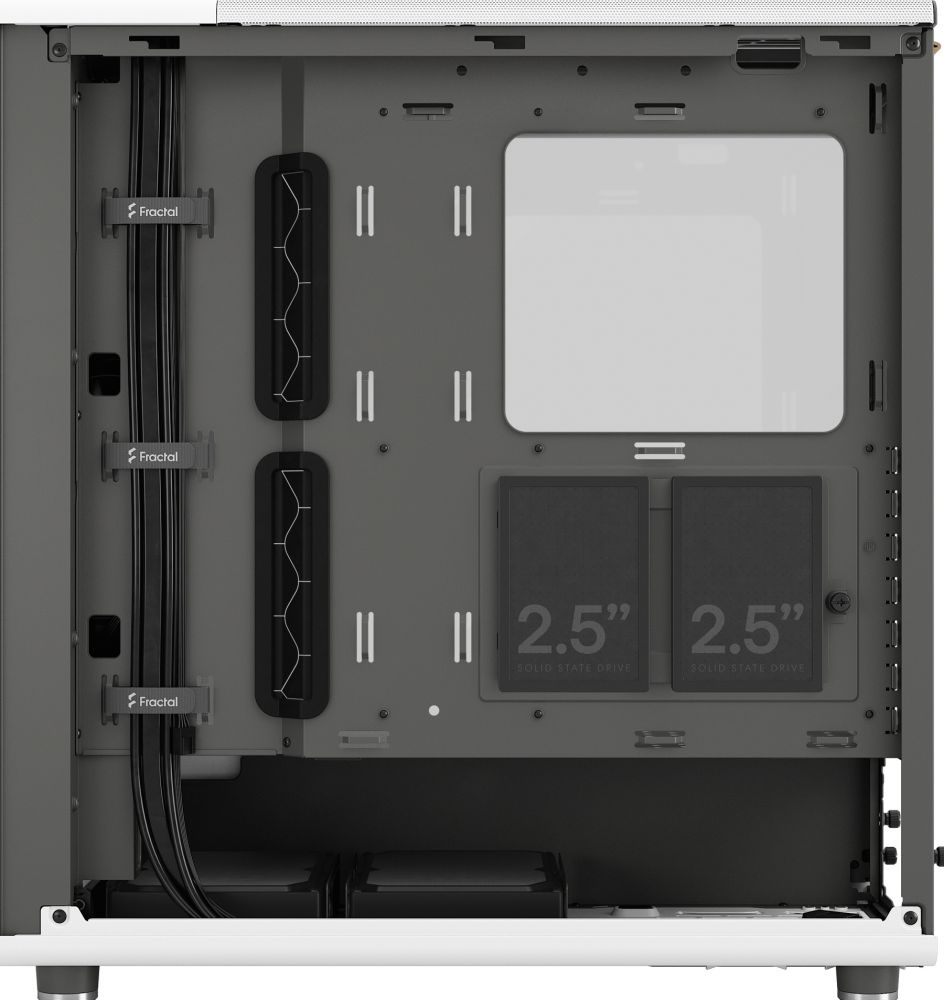 Fractal Design North TG Clear Chalk White | Azerty.nl