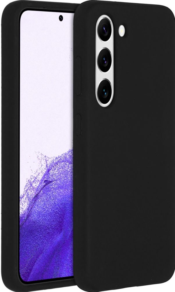 Accezz Liquid Silicone Backcover Samsung Galaxy S23 - Zwart