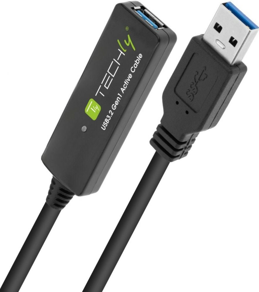 Techly USB 3.0 Repeater Kabel 10m