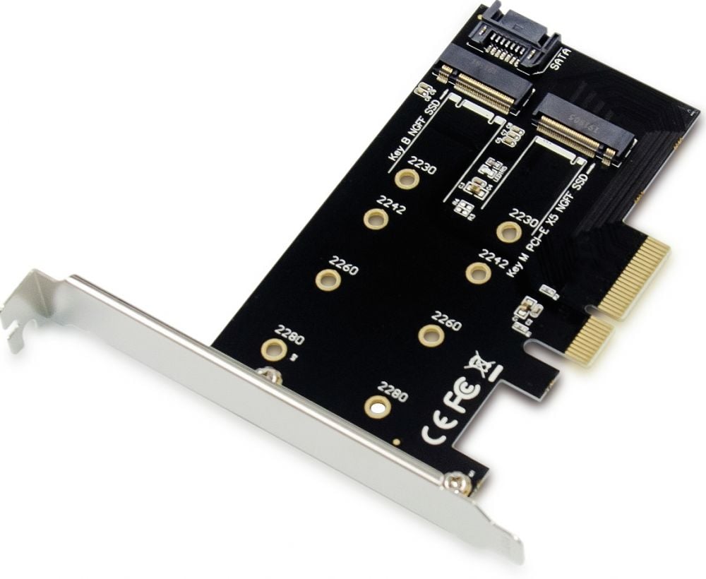Conceptronic EMRICK04B, PCIe, M.2, PCIe 3.0, Passief, China, JMB585