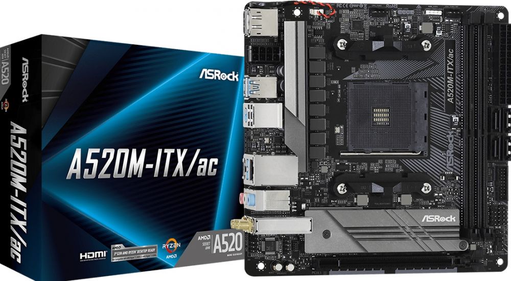 Asrock A520M-ITX/AC - Moederbord