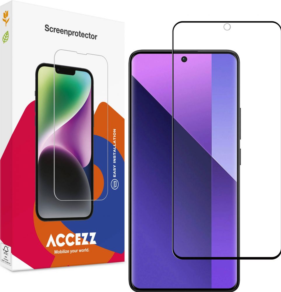 Accezz Gehard Glas Full Cover Screenprotector Xiaomi Redmi Note 13 Pro Plus (5G)