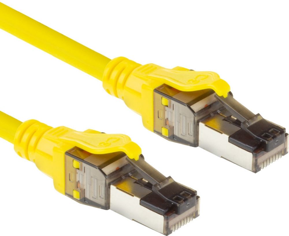 CAT8 S/FTP LSZH YL 5M. 1 stk