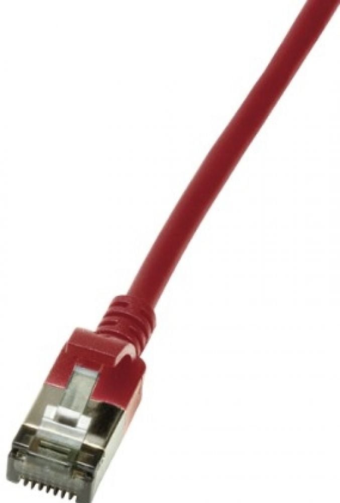 LogiLink Patchkabel CAT6A STP TPE Slimeline rood 0,5m