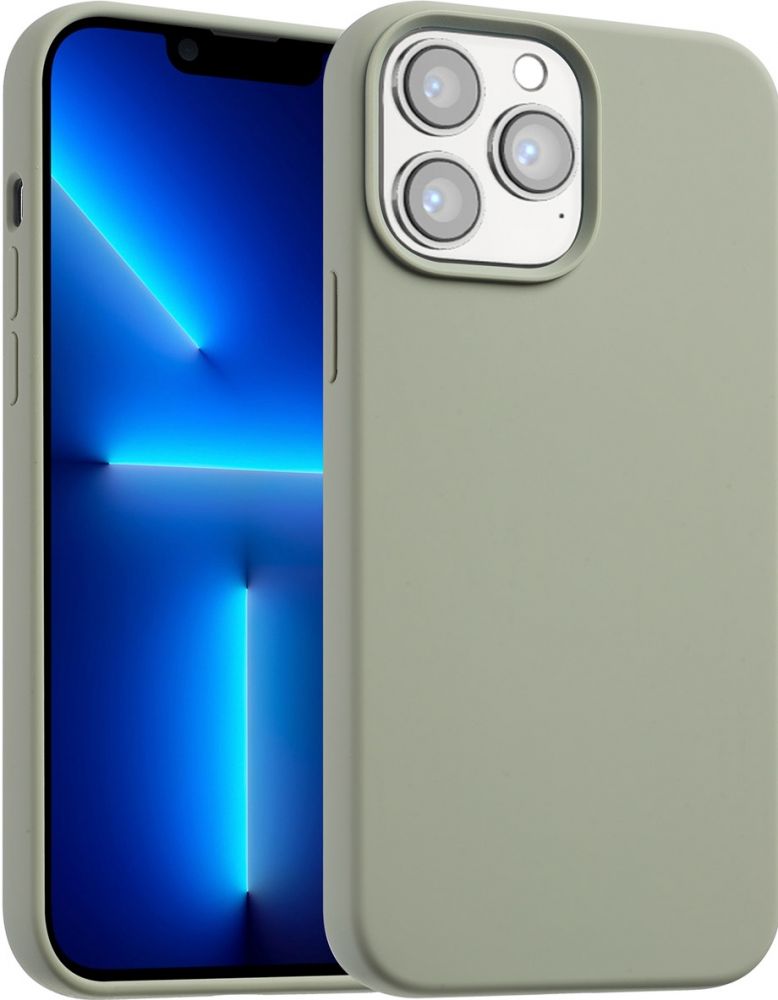 Accezz Liquid Silicone Backcover met MagSafe iPhone 13 Pro Max - Cooper Green