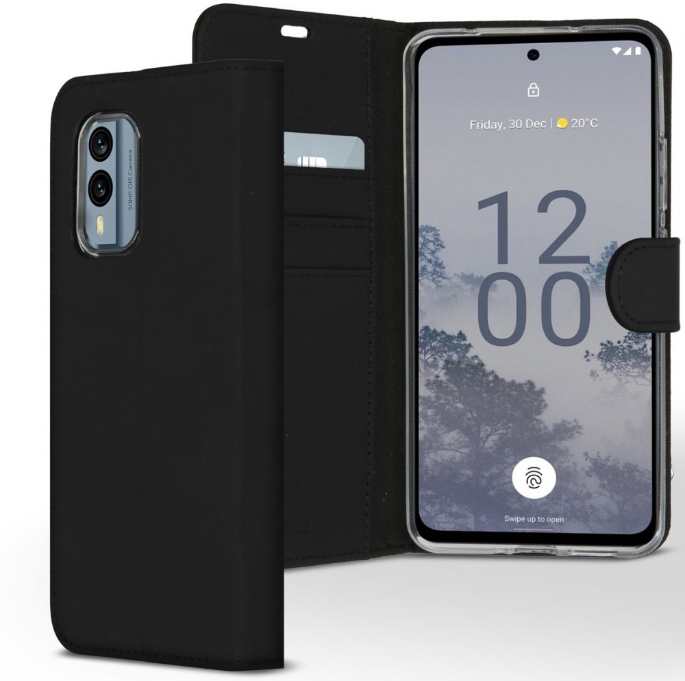 Accezz Wallet Softcase Bookcase Nokia X30 - Zwart
