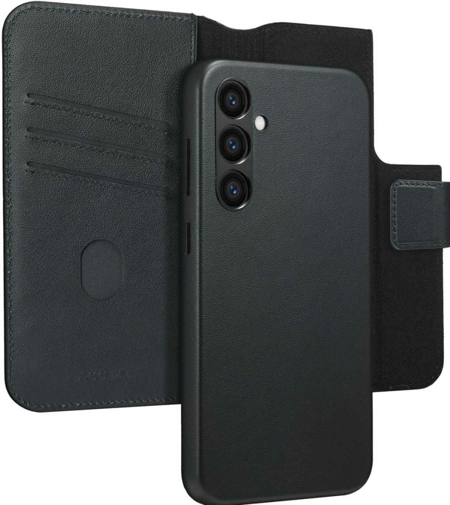 Accezz Leather Bookcase 2-in-1 met MagSafe Samsung Galaxy S24 Plus - Onyx Black