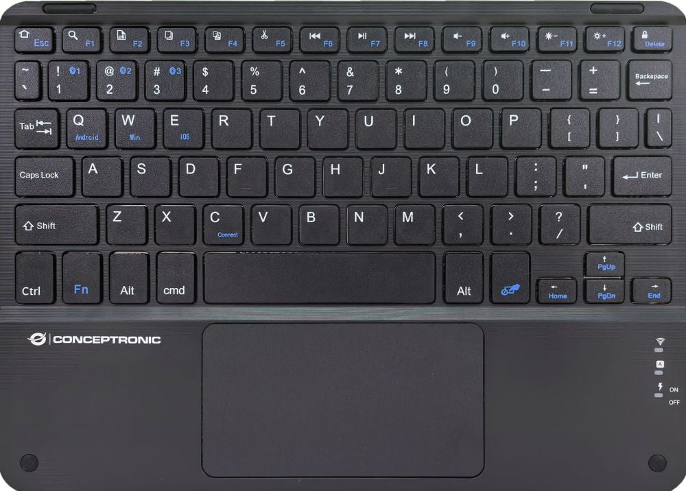 CONCEPTRONIC Wireless Tastatur, Layout englisch  10" schwarz