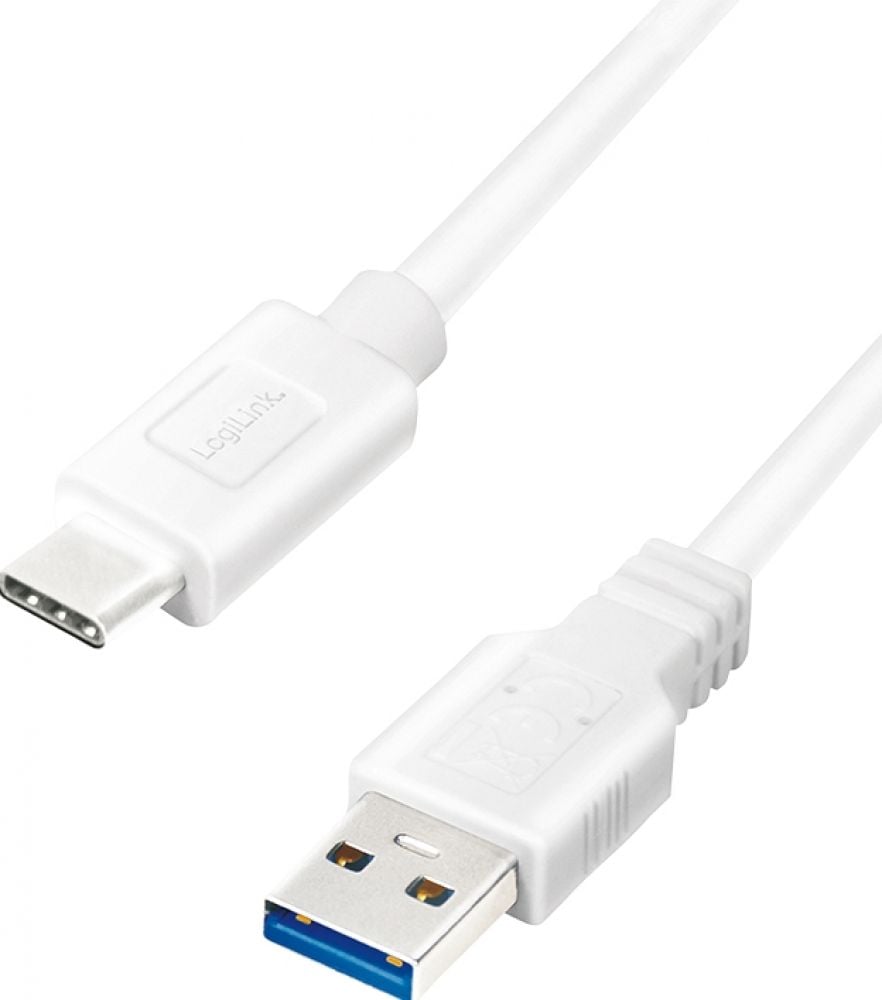 Cable Logilink USB-C 3.2 to USB 3m White