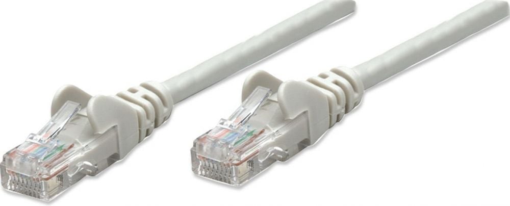Intellinet Patchkabel RJ45 U/UTP Cat5e 0.5m Hebelschutz grijs