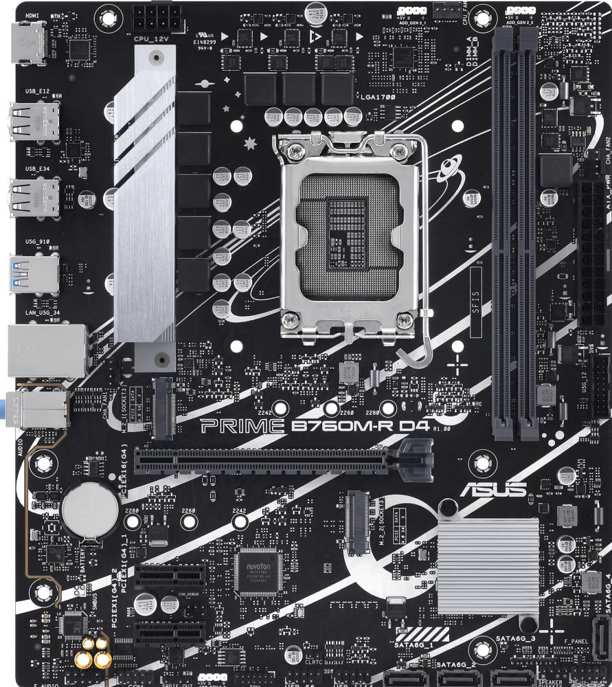 ASUS PRIME B760M-R D4 - Moederbord