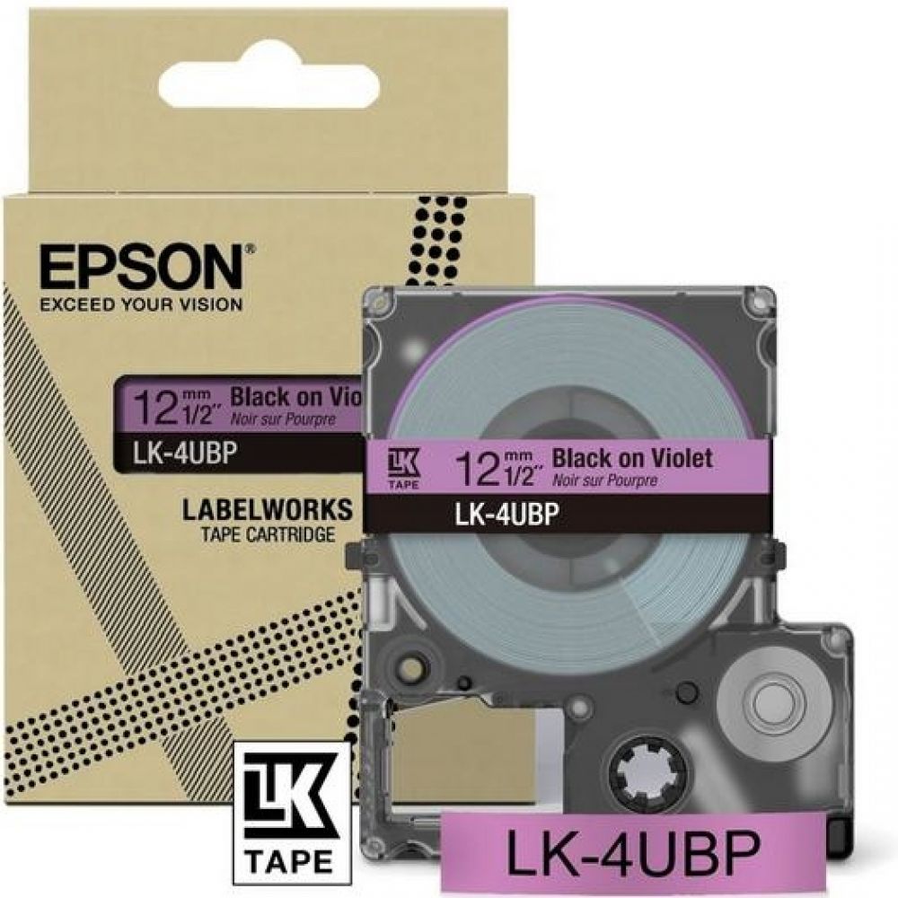 EPSON Epson LabelWorks LK-4UBP - Zwart op violet