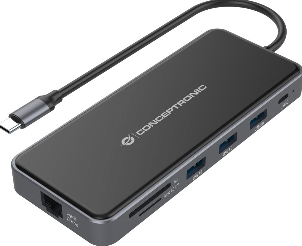 Conceptronic DONN15G - Laptop dock & poortreplicator