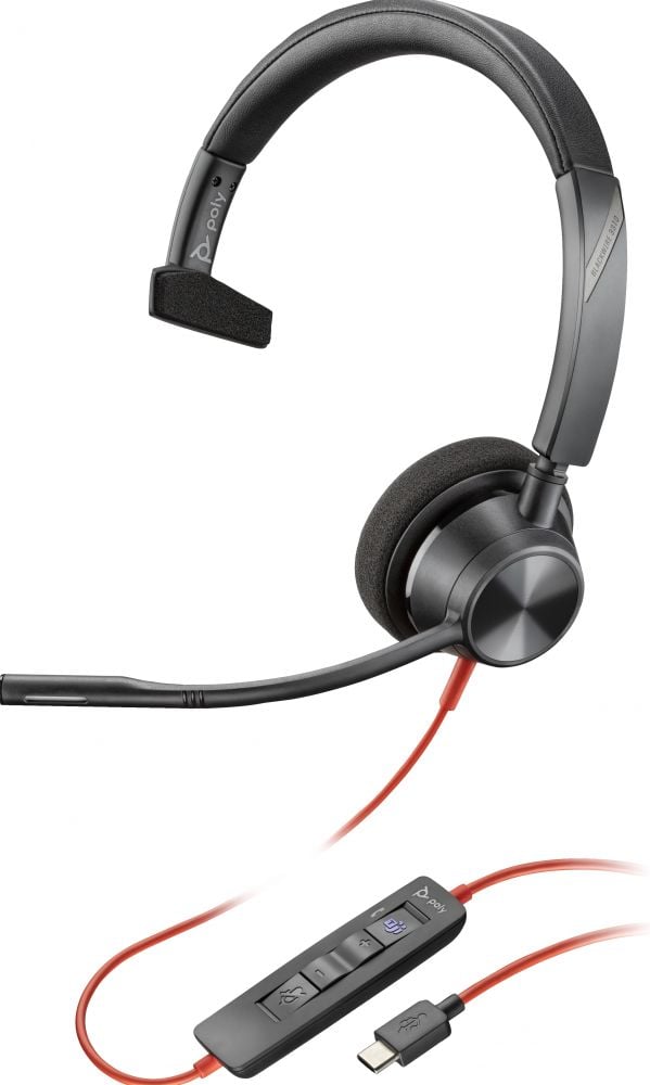Poly Blackwire 3310 - USB-A, USB-C