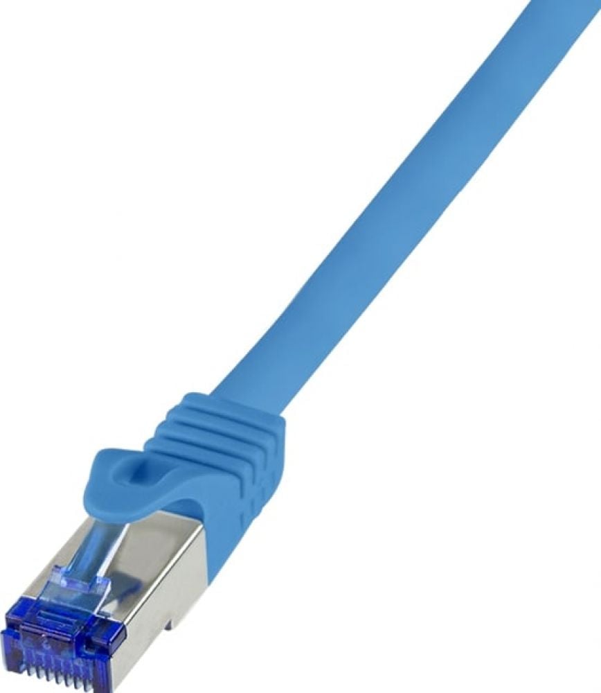Logilink Patchkabel Ultraflex, Cat.6A, S/FTP, blau, 10 m