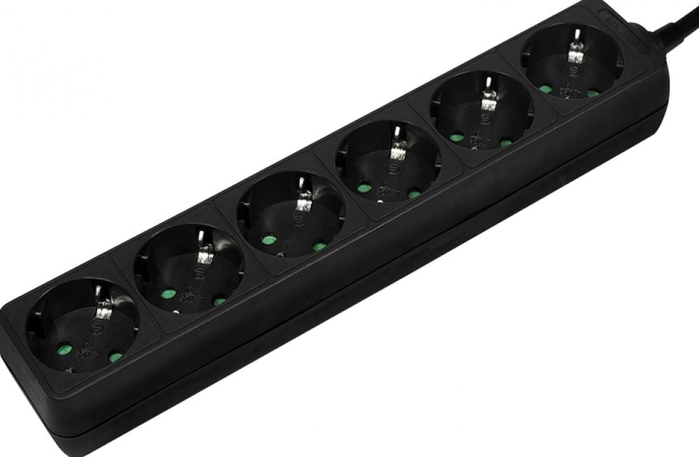 LogiLink stekker omlijsting 6-lade met Kindersicherung, black