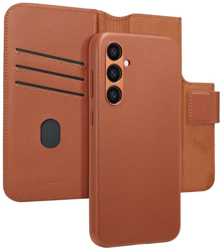 Accezz Leather Bookcase 2-in-1 met MagSafe Samsung Galaxy S24 Plus - Sienna Brown