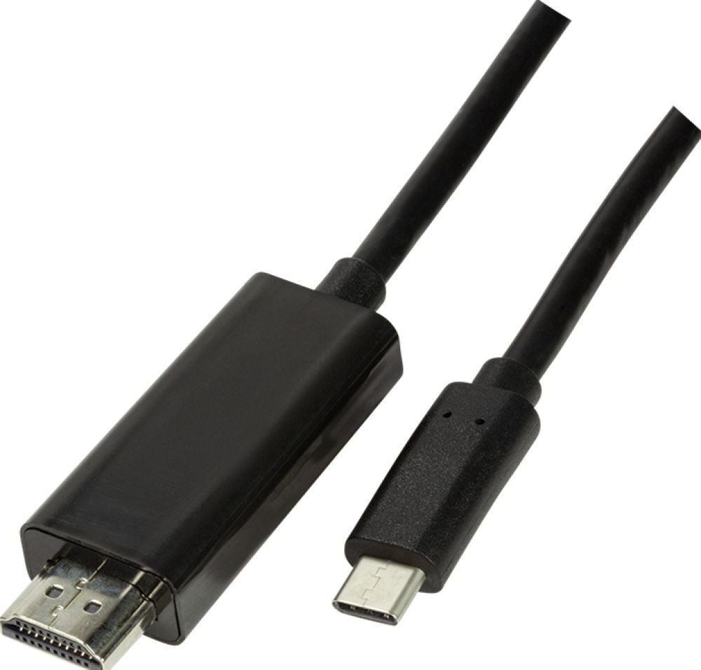 Cable Logilink USB-C to HDMI 1,8m Black 4K, 60Hz, USB 3.2