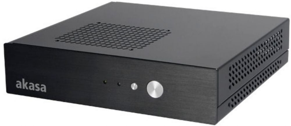 Akasa Cypher Thin-Mini-ITX Gehäuse inkl. 120W Netzteil, OEM - sc