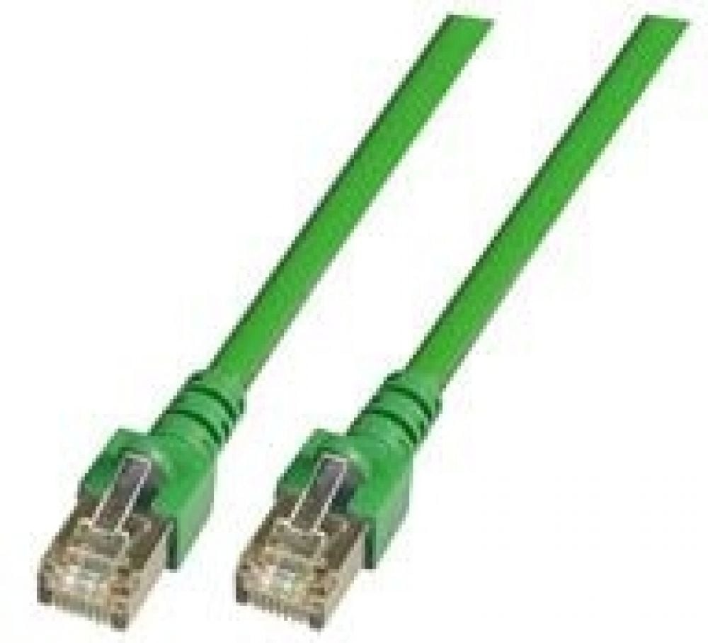 EFB RJ45 Patchkabel SF/UTP, Cat.5e, PVC, CCA, 0,5m, groen