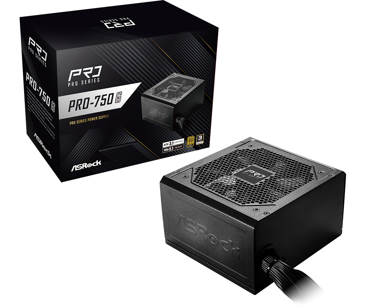 Asrock PRO-750G - Voeding