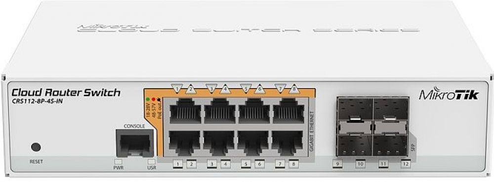 MikroTik CRS112-8P-4S-IN - Switch