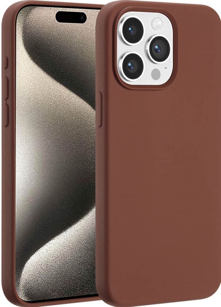 ACCEZZ Accezz Liquid Silicone Backcover met MagSafe iPhone 15 Pro Max - New Tea Brown