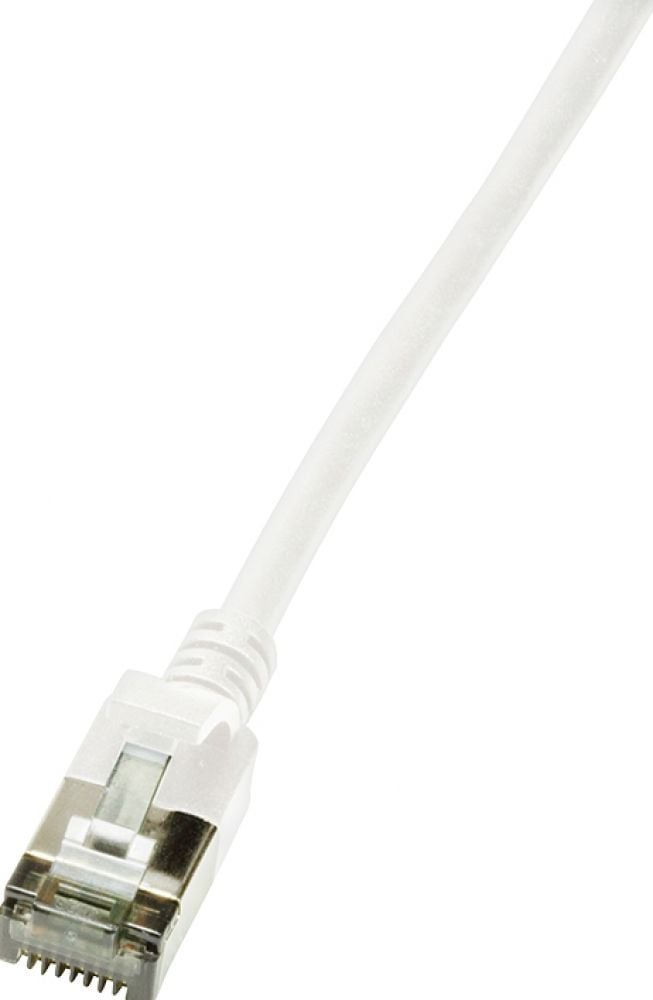 LogiLink Patchkabel CAT6A STP TPE Slimeline wit 0,3m