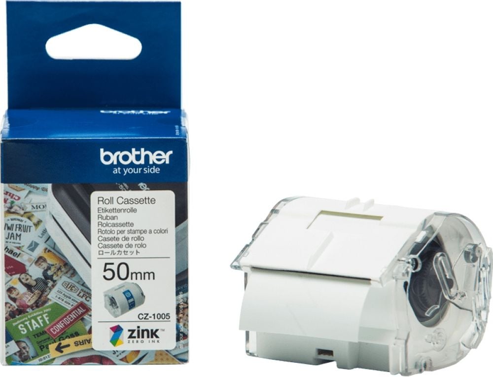 Brother CZ-1005 - Rol (5 cm x 5 m) 1 rol(len) doorlopende etiketten