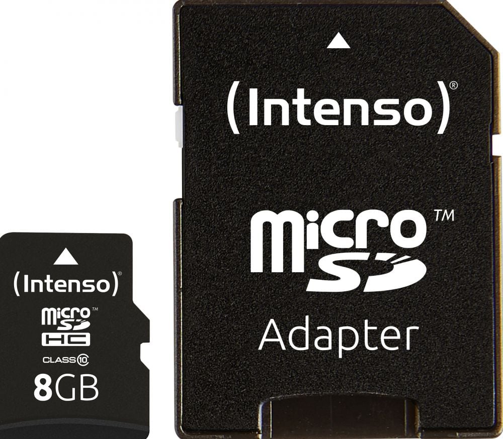 Intenso Class 10 - Flashgeheugenkaart (Adapter voor microSDHC naar SD inbegrepen)