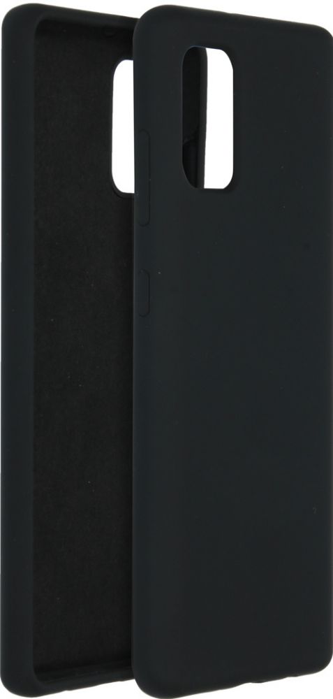Accezz Liquid Silicone Backcover Samsung Galaxy A41 - Zwart